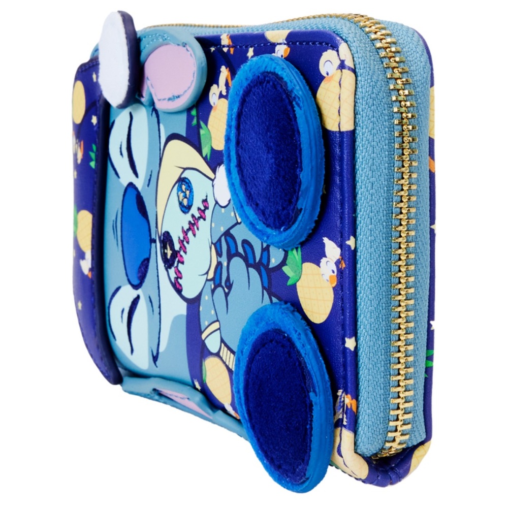 Disney Loungefly SDCC Limited Edition Bedtime Stitch Glow Zip Around Wallet - Picture 4 of 8